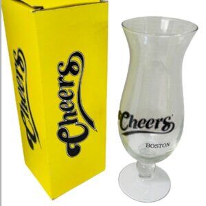 Cheers Hurricane Glass Unisex OS Clear Boston TV Show Souvenir Barware with Box